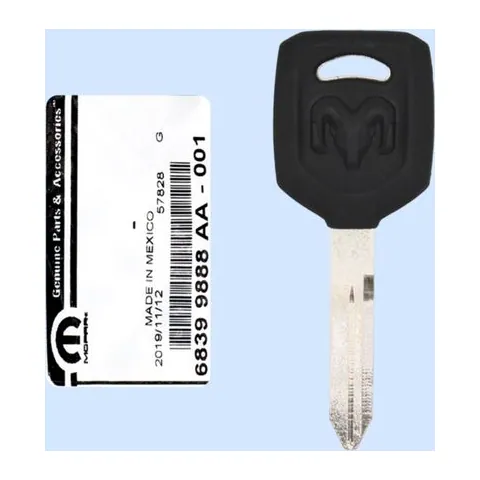 2011 Dodge Challenger Transponder Key, key blank Y159-P