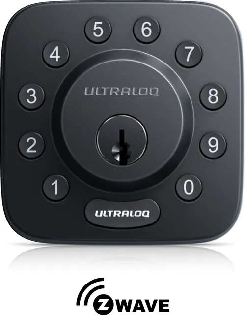 Ultraloq Bolt Z-Wave keypad smart deadbolt in matte black