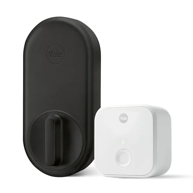 Yale Approach retrofit smart lock interior unit in silver